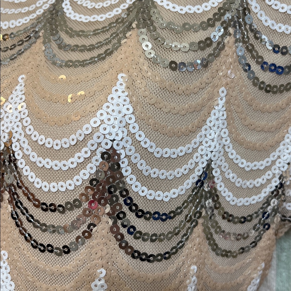 π€π€π€π€π€ CRYSTAL DOLL SEQUIN 3/4β SLEEVE DRESS. π€π€π€π€π€π€π€ - Picture 2 of 5